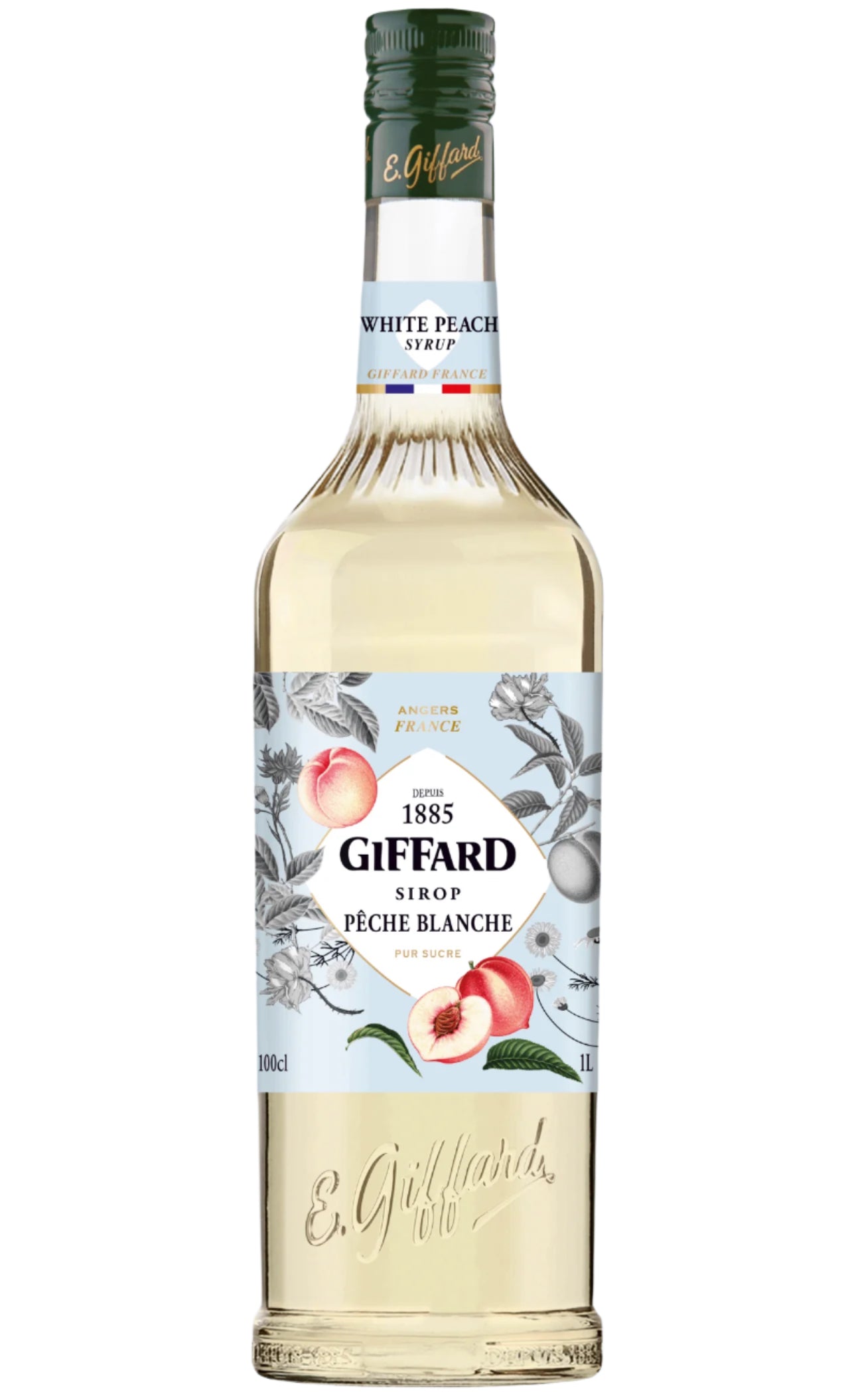 Giffard White Peach Syrup: 1L