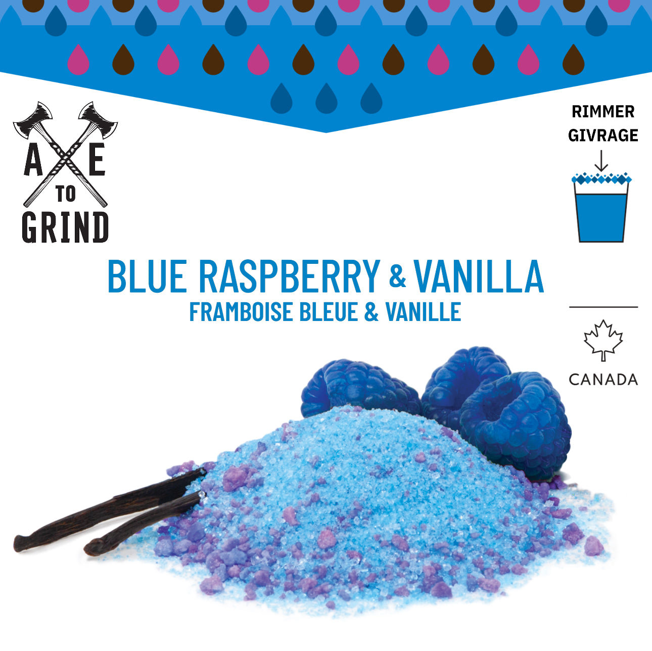 Blue Raspberry & Vanilla Rimmer