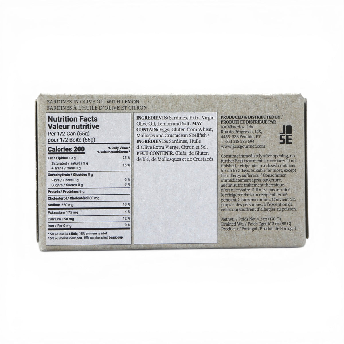 Jose Gourmet - Sardines in Olive Oil and Lemon