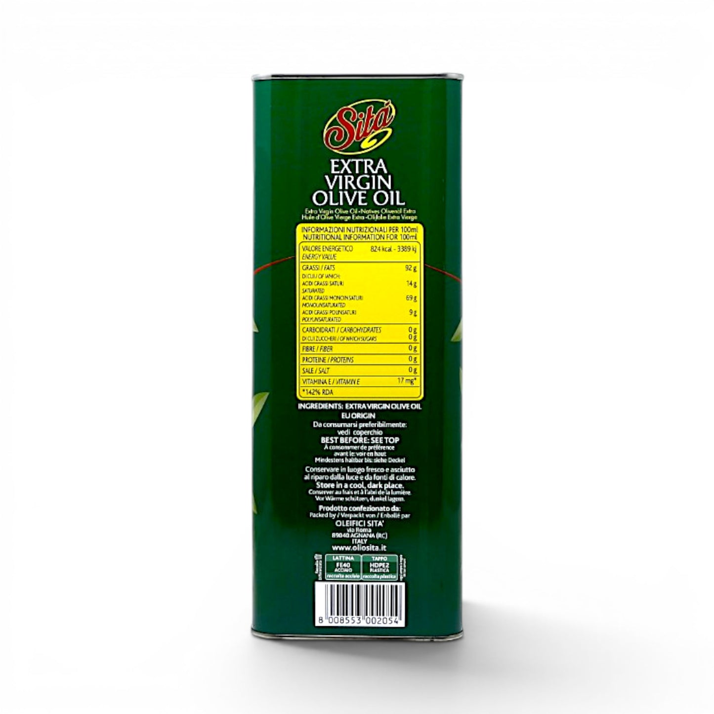 Sita Extra Virgin Olive Oil Tin (5L)