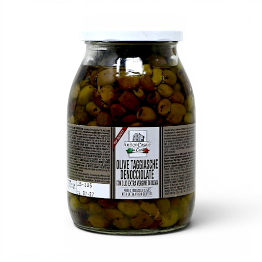 Taggiasche Olives Pitted in EVOO